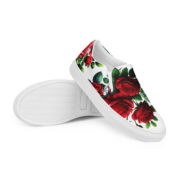 Roses Women’s slip-on canvas shoes