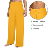 Butterfly Amber Women's Wide Leg Lounge Pants (Model L77)