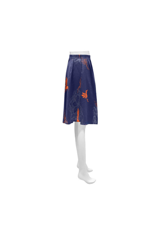Hummingbird Orange Athena Women's Short Skirt - Objet D'Art