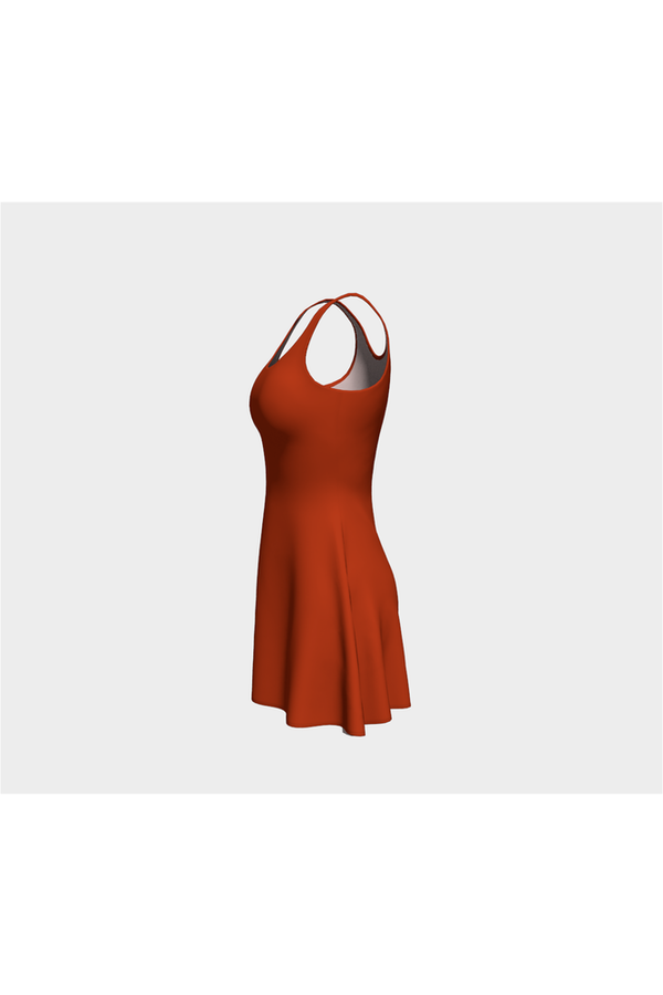 Winter Rust Flare Dress - Objet D'Art