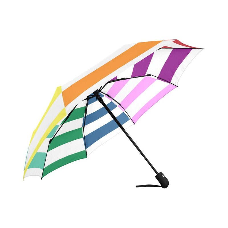 umbrella colored striped Auto-Foldable Umbrella (Model U04) - Objet D'Art