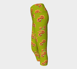 Pepper Stem Floral Yoga Capris - Objet D'Art