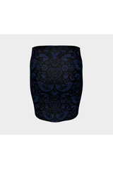 Danish Night Bird Fitted Skirt - Objet D'Art