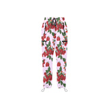 lav rasp print 2 Women's Quick Dry Cargo Sweatpants (Model L65) - Objet D'Art
