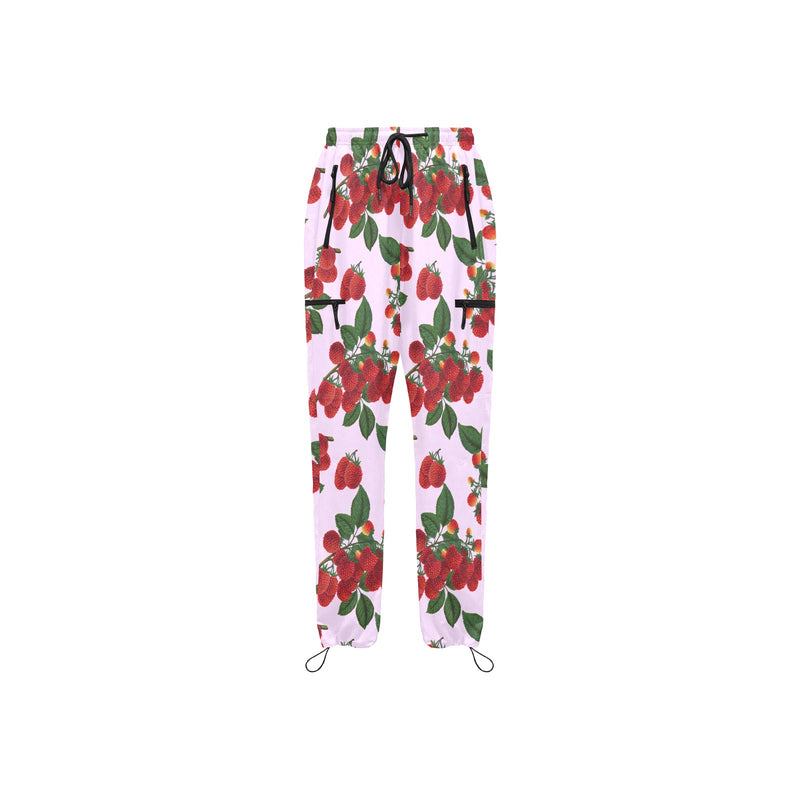 lav rasp print 2 Women's Quick Dry Cargo Sweatpants (Model L65) - Objet D'Art