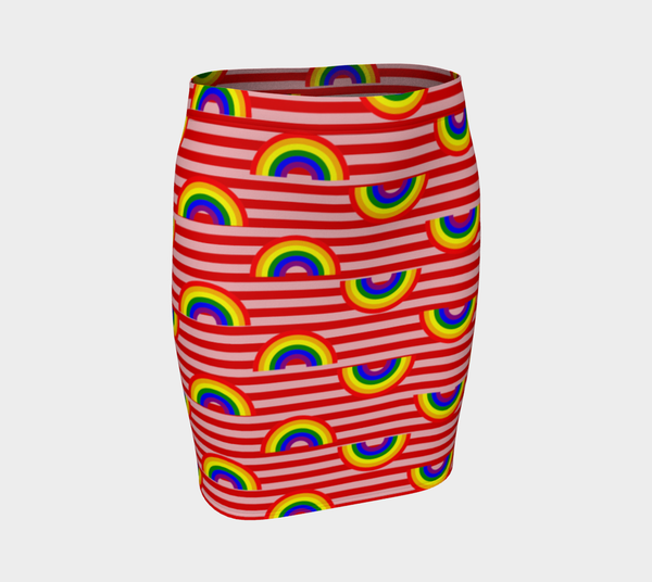Rainbow Fitted Skirt - Objet D'Art