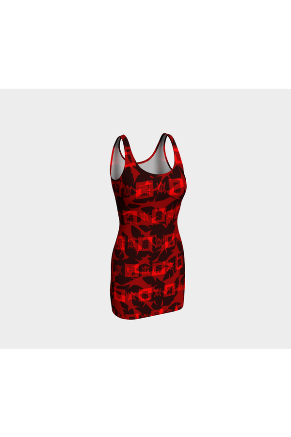 Adinkra Red Bodycon - Objet D'Art