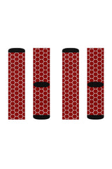 Red Honeycomb Socks - Objet D'Art