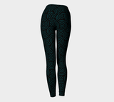 Green Curve Yoga Leggings - Objet D'Art