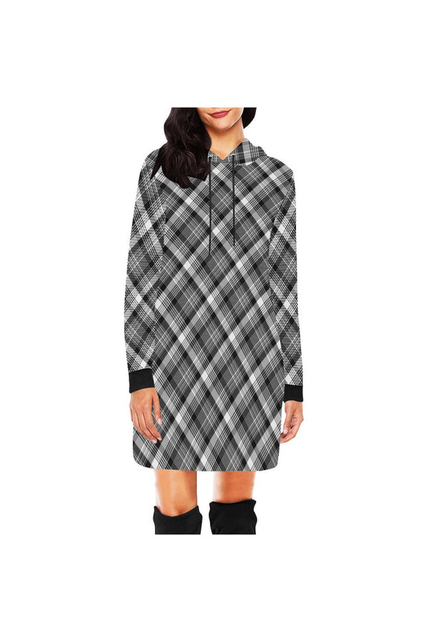 tartan H27 - HOOD All Over Print Hoodie Mini Dress (Model H27) - Objet D'Art