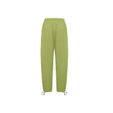 pepper stem green solid Women's Quick Dry Cargo Sweatpants (Model L65) - Objet D'Art