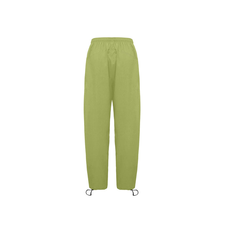 pepper stem green solid Women's Quick Dry Cargo Sweatpants (Model L65) - Objet D'Art