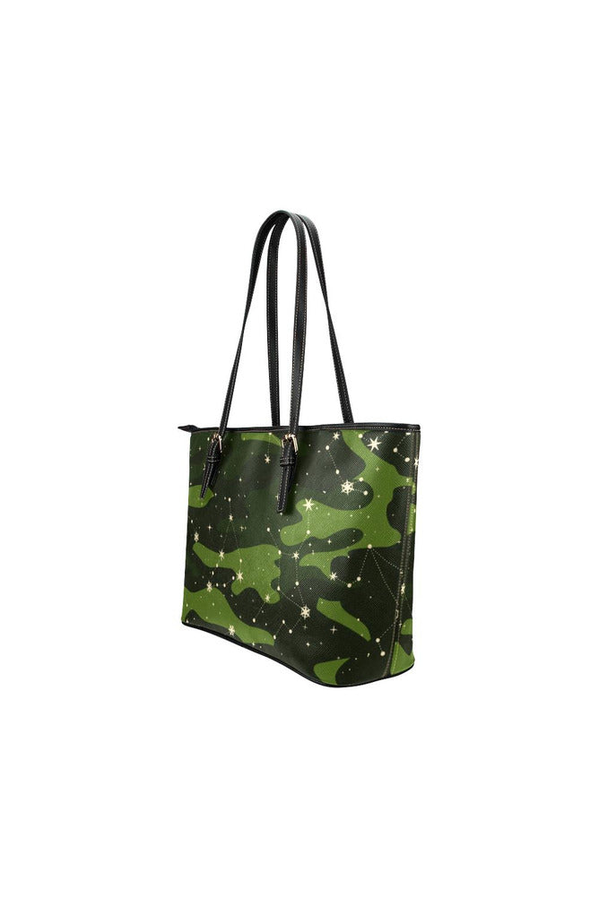 Camo Zodiac Leather Tote Bag/Small - Objet D'Art