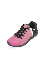 Pink & Black Stars Women’s Running Shoes (Model 020) - Objet D'Art