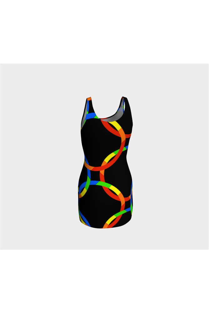 Color Wheel Bodycon Dress - Objet D'Art