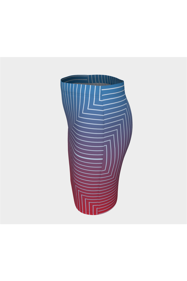 Anaglyphic Matrix Fitted Skirt - Objet D'Art
