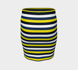 Striped Fitted Skirt - Objet D'Art