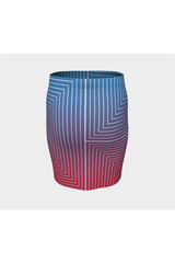 Anaglyphic Matrix Fitted Skirt - Objet D'Art