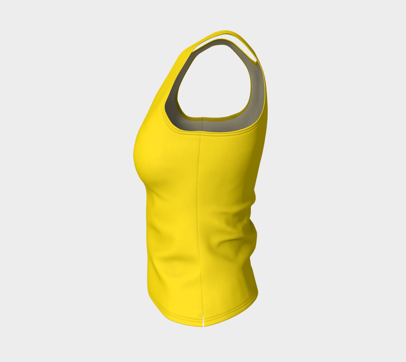 Cadmium Yellow Fitted Tank Top - Objet D'Art