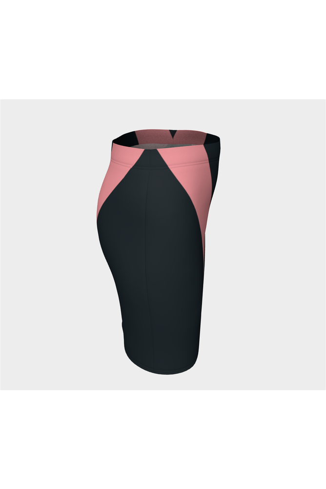 Bold Pink Vee Fitted Skirt - Objet D'Art Online Retail Store