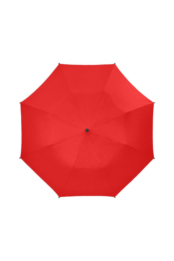 Bright Red Semi-Automatic Foldable Umbrella - Objet D'Art