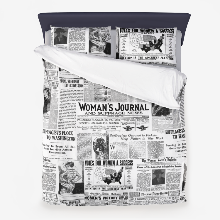 Women's Suiffrage Microfiber Duvet Cover - Objet D'Art