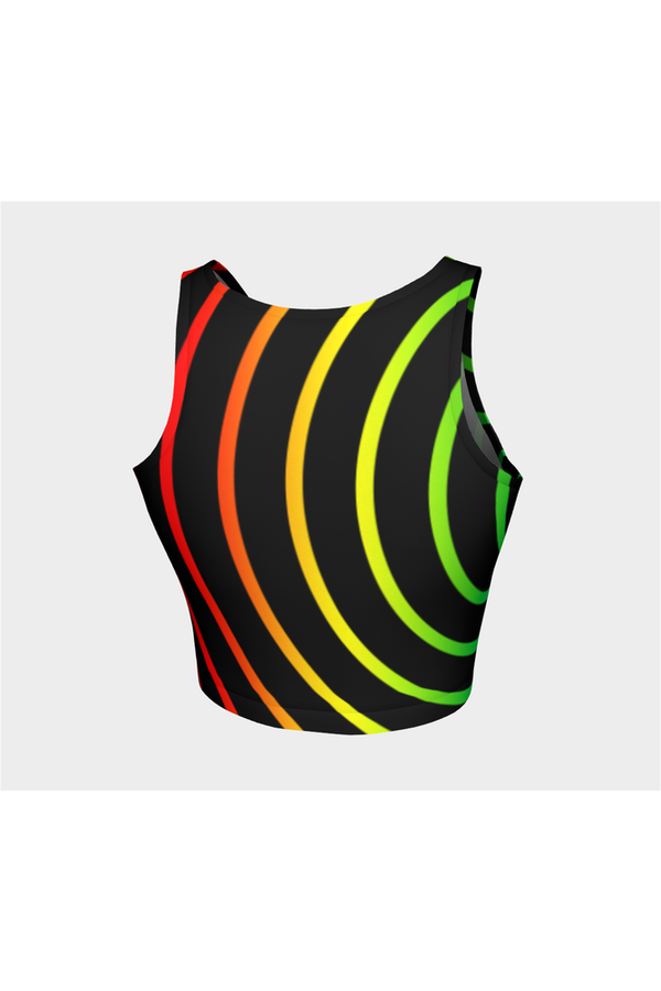 Concentric Rainbows Athletic Top - Objet D'Art Online Retail Store