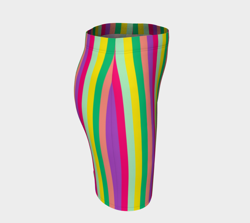 Striped Fitted Skirt - Objet D'Art