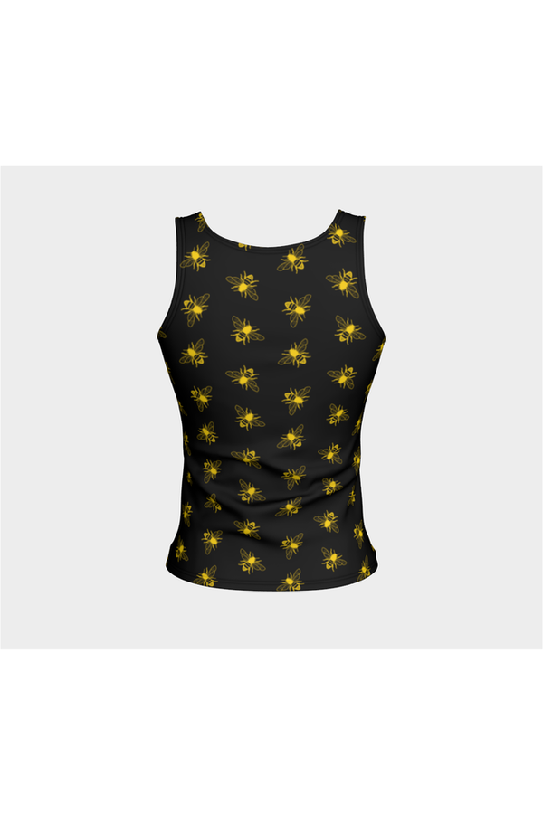 Honey Bee Busy Fitted Tank Top - Objet D'Art