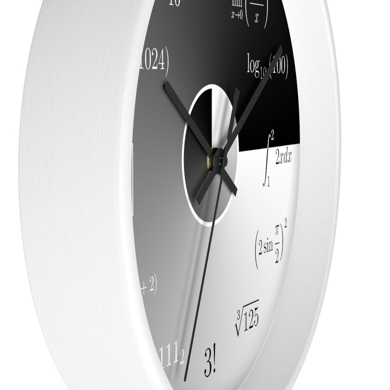 Math Clock Examples Math Equations and Notations Large Clock | Objet D'Art