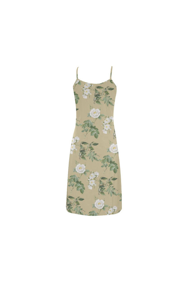 Beige Floral Alcestis Slip Dress - Objet D'Art
