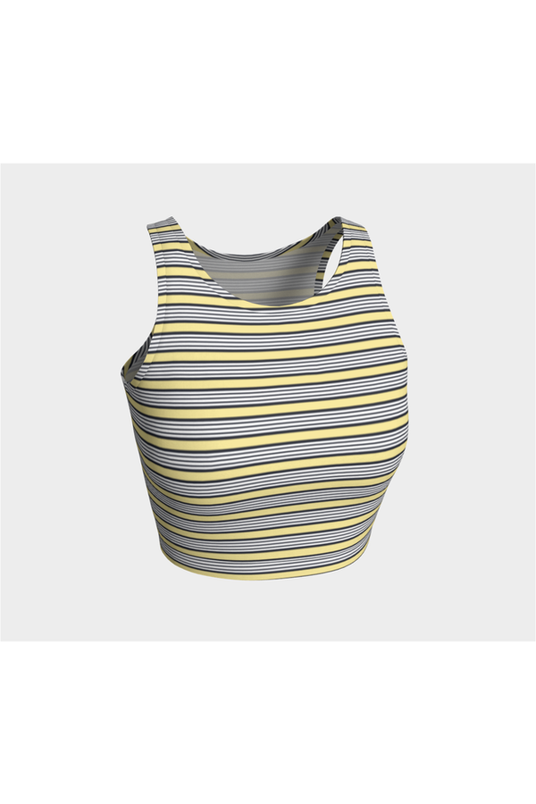 Yellow Stripes Athletic Top - Objet D'Art