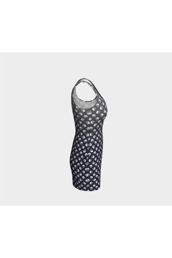 Skull-ka Dot Bodycon Dress - Objet D'Art