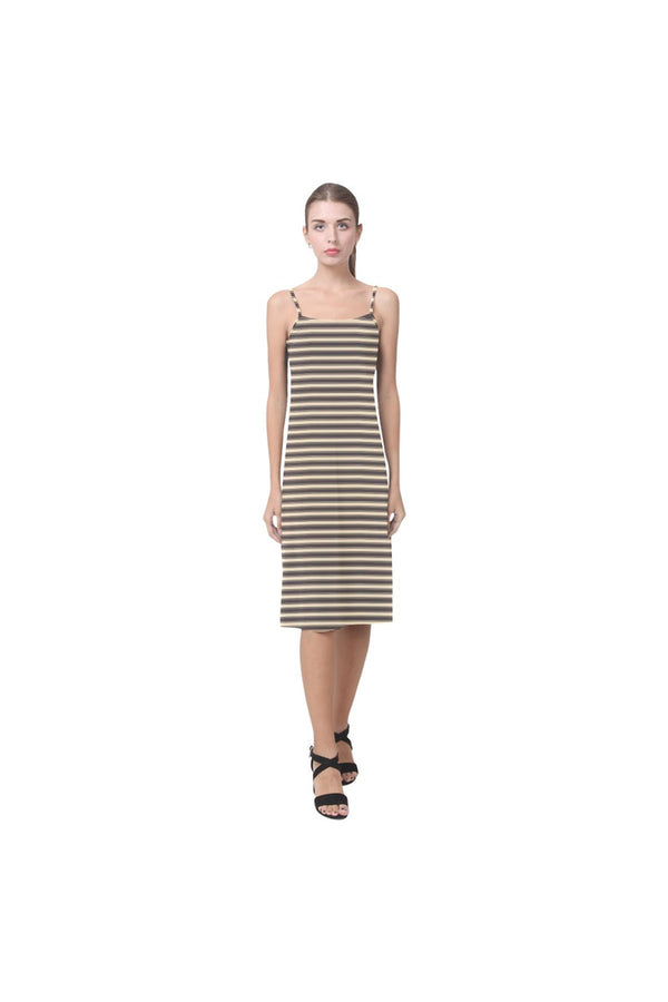 Toffee Stripes Alcestis Slip Dress (Model D05) - Objet D'Art