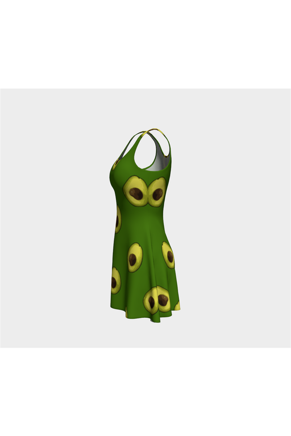 Avocado Avenue Flare Dress - Objet D'Art Online Retail Store