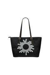 Equalizing Rays Leather Tote Bag/Small - Objet D'Art