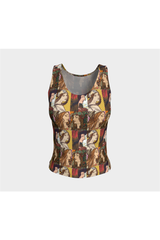 Art Nouveau Fitted Tank Top - Objet D'Art