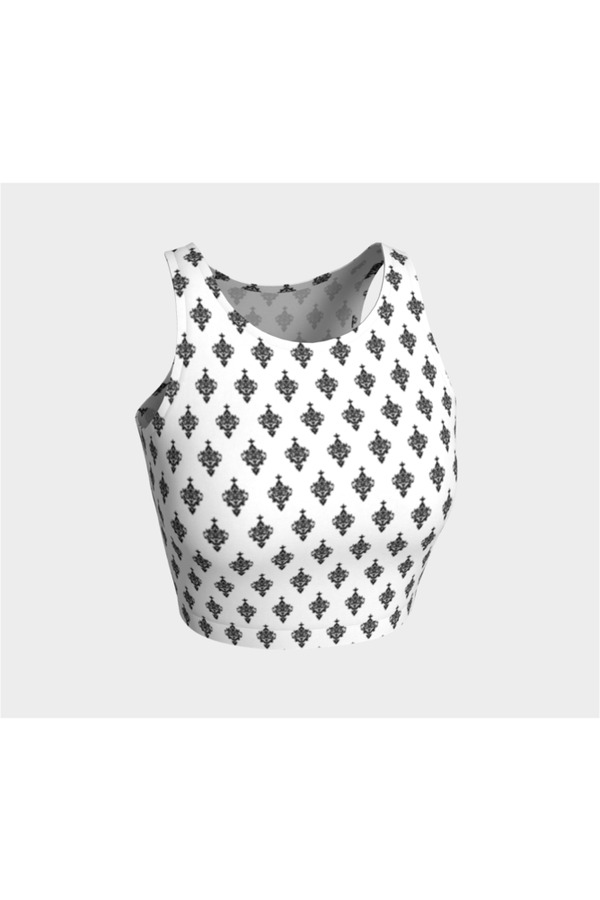 Damask Arabesque Athletic Top - Objet D'Art