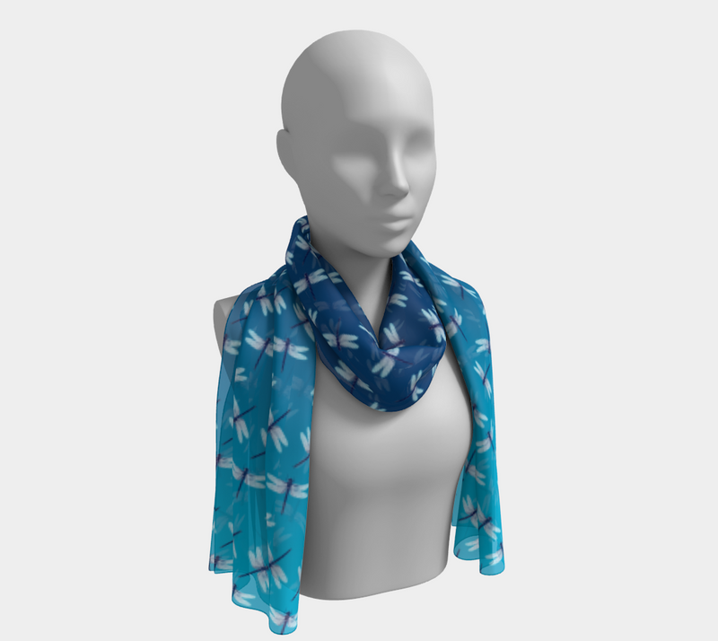 Dragonfly Morning Folly Long Scarf - Objet D'Art