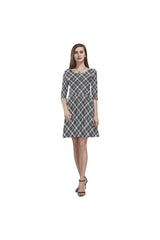 BW D20 -SLEEVE Tethys Half-Sleeve Skater Dress(Model D20) - Objet D'Art