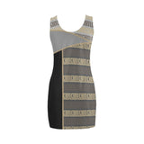 key greek bronze print 2A Medea Vest Dress (Model D06) - Objet D'Art