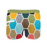 pepper stem green solid Men's Swim Trunks with Zipper Pocket (Model L71) - Objet D'Art