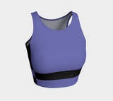 Periwinkle Matrix Crop Top - Objet D'Art