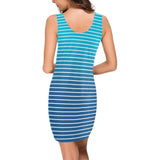 ombre blue print 2a Medea Vest Dress (Model D06) - Objet D'Art