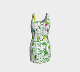 Parrot Matrix Bodycon Dress - Objet D'Art