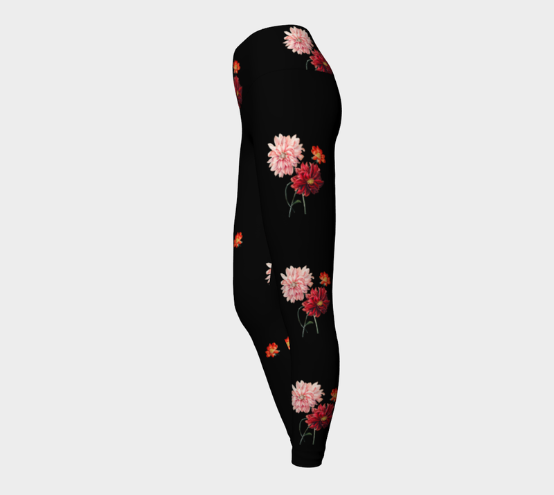 Floral Yoga Leggings - Objet D'Art