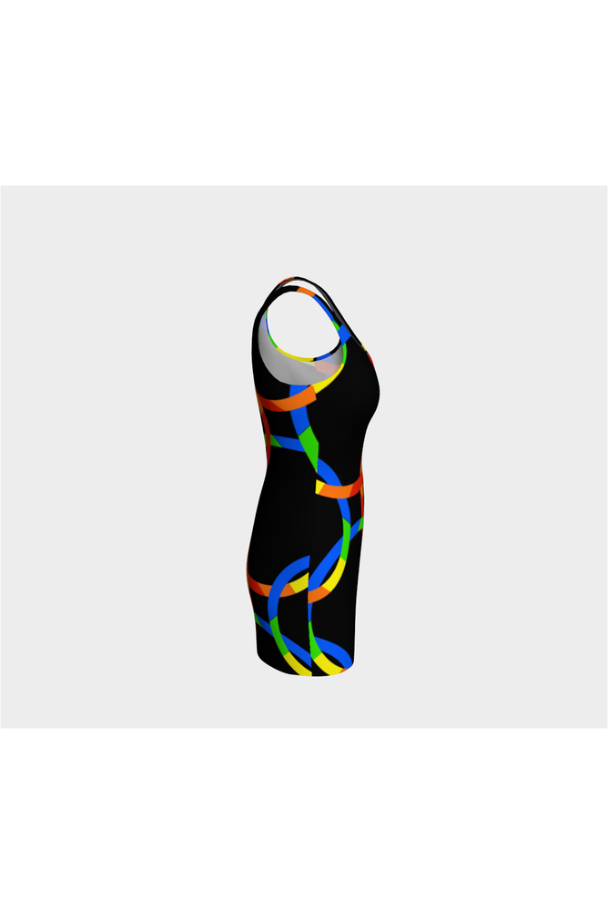 Color Wheel Bodycon Dress - Objet D'Art