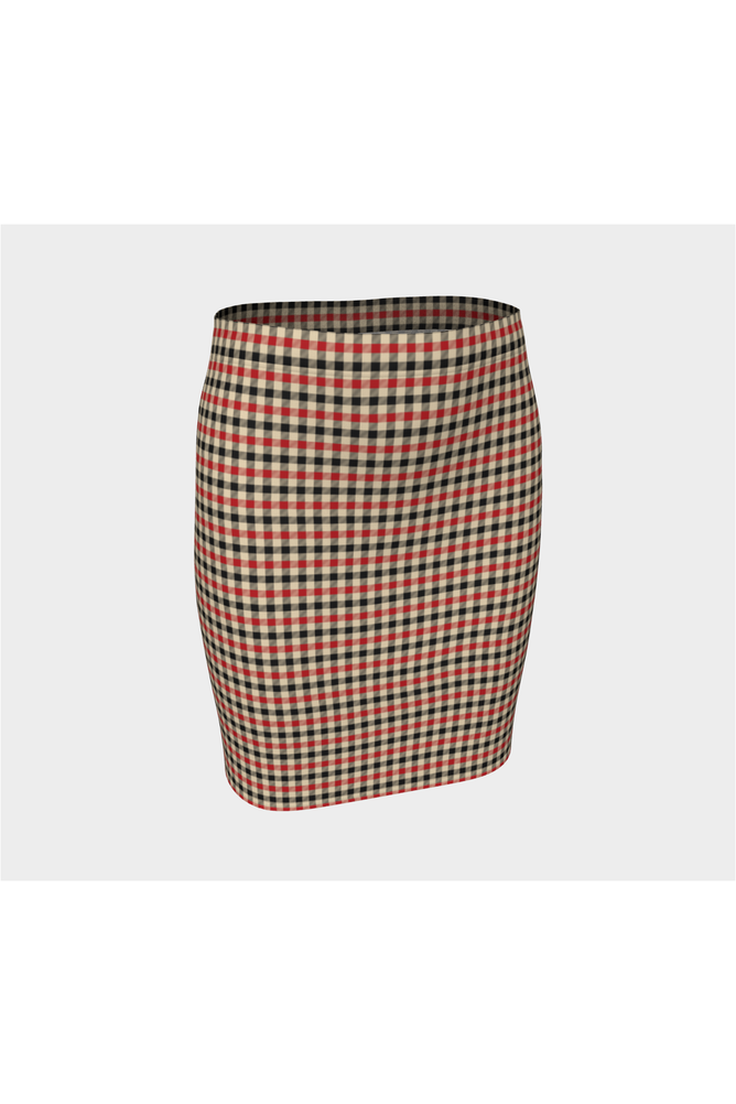 Plaid Fitted Skirt - Objet D'Art