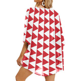 go go print Women's Kimono Chiffon Cover Up (Model H51) - Objet D'Art