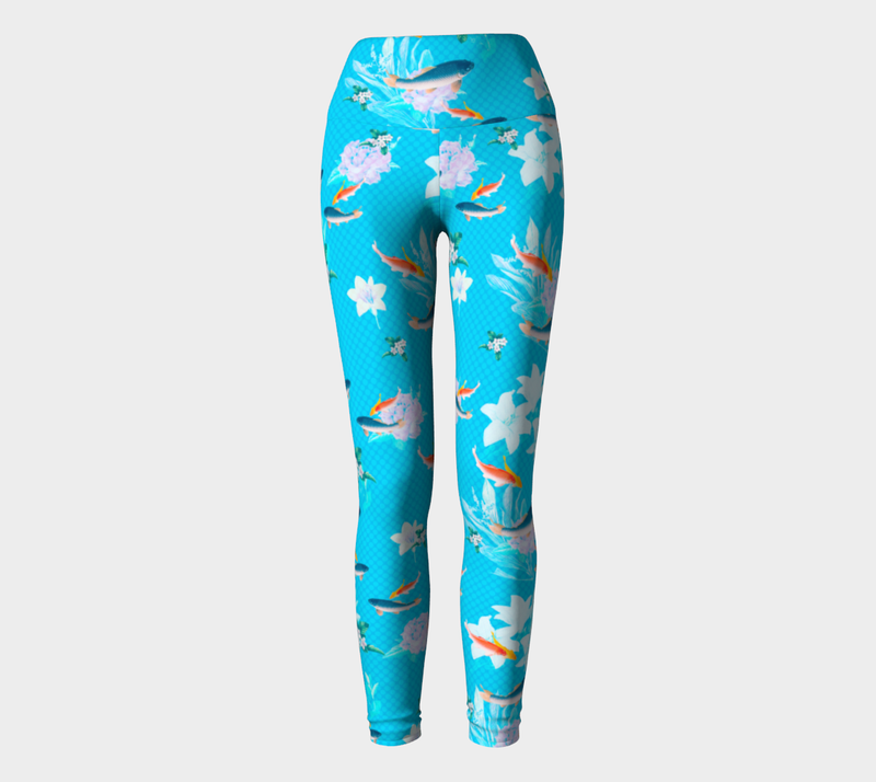 Koi Paradise Yoga Leggings - Objet D'Art